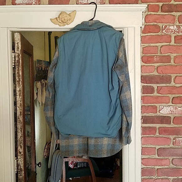 VINTAGE WOOLRICH 2 IN 1 VEST FLANNEL SIZE M - Picture 3 of 4